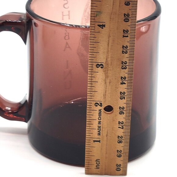 Shiba Inu Puppy Dog Etched Brown Glass Mug Pet Animal Made in the USA - Picture 4 of 7